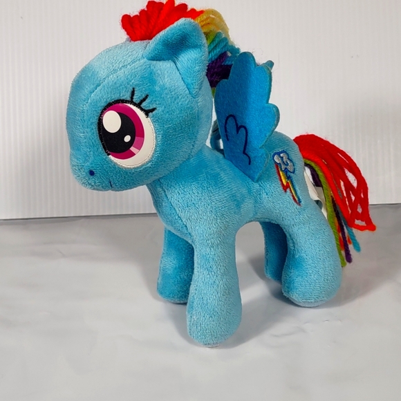 ✓My Little Pony Sparkle Rainbow Dash Plush fairycore Lovey stuffed animal 9in - Picture 3 of 17